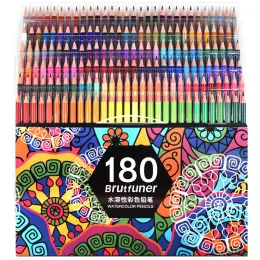 Pencils Multicolour 180 Colors Professional Watercolor Pencils Set Artist Painting Sketching Wood Soft Color Pencil School Art Supplies