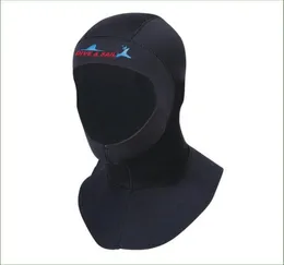 DC02H 3mm neoprene diving hat With shoulder professional uniex swimming cap winter coldproof wetsuits head cover diving helmet6664904