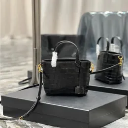 Modegespiegelte 10A -Bag Mini Real Shopping Women Bag Alligator Bag handgefertigtes Qualitätsbags -Tasche Luxusleder -Tasche mit klassischem Fash Kvju