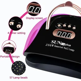 2024 2022New Light UV LED 256W Nail Lamp för manikyr Fast Curing Tork Gel Polish Timer Auto Sensor Manicure Tools