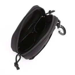 Molle Tactical Glasses Pouch Glasses Sunsolder Waist Pack utilidade Acessórios militares de caça militar Organizador óculos Case Bag EDC Bag