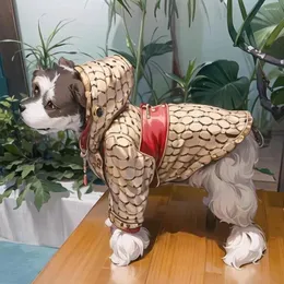 Abbigliamento per cani vestiti per animali domestici piccoli e di medie dimensioni giacca di cotone rosso addensato schnauzer orsacchiotto inverno autunno caldo caldo