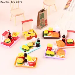 Mini 1/6 miniaturowy domek lalki hamburger coke cup fast food na blyth Barbies Doll Hous