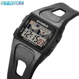 Relógios de pulso Synoke Watch Men's Watch Cronógrafo Resistente a Água Ultra-Design Design Clock Multifunction Man Man
