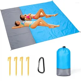 Bolsas de armazenamento Beach Blanket Propert 200 x 210 cm de tapete à prova d'água piquenique leve para esportes de caminhada de viagem