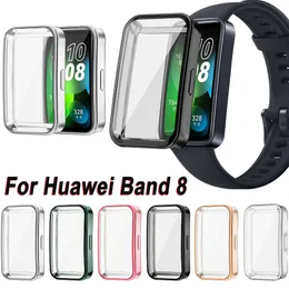 Soft Stoßfängerzubehör Smart Watch Screen Protector TPU -Hülle Schutzschutz für Huawei Band 8