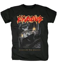 Metal Band Tees Personlig Exodus Tempo av den fördömda T-shirt Black (1)