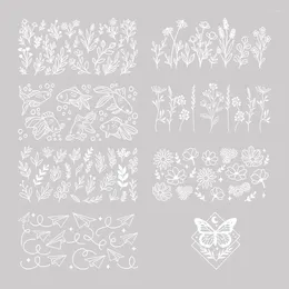 Window Stickers UV DTF Transfer Leopard Print för 16oz Libbey Glasse Wraps Cup Can DIY Waterproof Easy to Assual Dekaler D273