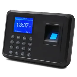 Aufnahme von Hbapos Biometrischer Fingerabdruckzeit Anwesenheit Clock Recorder Employee Erkennung 2.4 "TFT LCD -Bildschirm Elektronisches Gerät