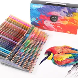 Stencils 120/150/180/210 Wood Pencils Set Professional Painting Colored Watercolor Drawing Art Sketch School Kids Student Supplie 05888