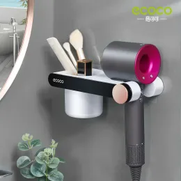 Essiccatori ECOCO Porta di asciugatura per capelli Scaffale di ferro per arricciatura per il bagno Accessori per il bagno Accessori del bagno.