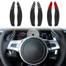 Accessori per auto in fibra di carbonio spostamento del volante per Porsche Panamera Cayenne 911 918 Spyder Boxster Cayman