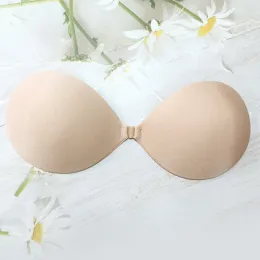 Bikini Invisible Bra Nipple Cover Silikon Bra do przyjęcia przyjęcia lepkie akcesoria z przezroczystymi paskami Balette Cup