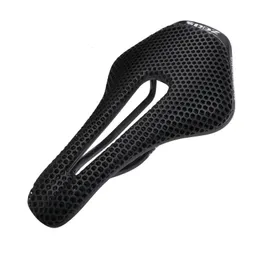 Zeius 3D Printed Bike Saddle Fibre Fibre Ultra lekkie oddychanie rowerowe rower miodowy poduszka miękka siedzenie na dróg Bikemtb 240319