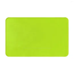 Mattor Lime Green Door Mat Mat Foot Pad Home Rug Forest Tree Wedding Citrus Jag föredrar Bright