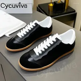 Casual Shoes Lover's Brand Ladies Oxfords Color Blocking Leather Sneakers Kvinnor Män platt häl vulkaniserade Zapatos Para Mujer