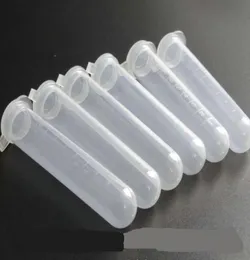 200pcsbag 10 ml Plastic Clear Test Centrifuge Tubes SNAP CAP CAP CAPS SAMPE LAB Container Bottle With Cap School Lab Supplies8562440