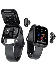 Neueste 2 in 1 Smart Watch mit Ohrhörer Wireless TWS Earphone X5 Kopfhörer Herzfrequenzmonitor Voller Touchscreen -Musik Fitness Smart7570108