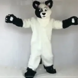 2024 Köpek Maskot Kostüm Partisi Fursuit Furry Suits Uzun Kürk Partisi Oyunu Karikatür Elbise Kıyafetler Karnaval Cadılar Bayramı Paskalya Reklamları