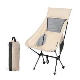 Furnishings Outdoor Ultralight Folding Moon Chair Collapsible Footstool Foot Rest Portable Extended Recliner for Fishing Camping Beach Bbq
