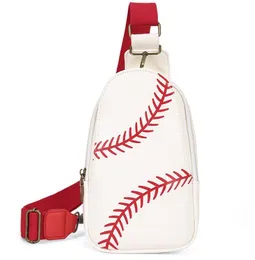 pu mode nya flickor bröstsäck sport vattentät baseball crossbody väskor casual bröstpåse kvinnor män dag förpackningar