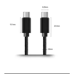 جديد USB C إلى USB Type- C Cable Quick Charge 4.0 PD 100W شاحن سريع لـ MacBook iPad Pro ل MacBook Fast Charging Cable