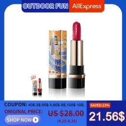 Sets Zeesea Lipstick Museum Britânico Egito Durário Diário à prova d'água Umidade nutritiva Veet Matt Nude Compê -lo 10 cores