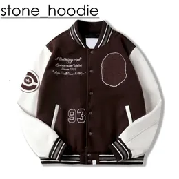 Bapestar Hoodie Erkek Tasarımcı Ceketler Varsity Ceket Erkek Kadın Beyzbol Moda Bapestar Ceket Mektubu Nakış Sokak Giyim Lüks Beyzbol Ceket 4023