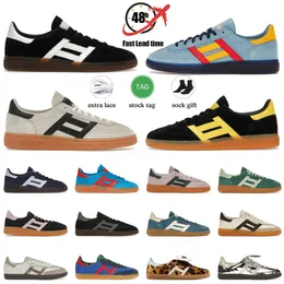 Hentbol Spezial Ayakkabı Tasarımcısı Vintage Spor Sakinleri Erkek Kadınlar Galler Bonner Bauhaus Parlak Mavi Sakız Atletik Açık Antrenörler Platform Loafers Spezials Eur 36-45