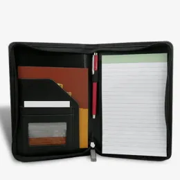 Çanta A5 PU Deri Klasör Business Padfolio Manager Çok Fonksiyon Ofis Organizer Planlayıcısı Defter Okul Ofis Toplantı Klasörü