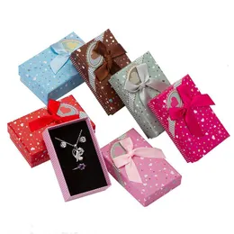 Jewelry Boxes Mti Colors Box 5X8 Cm Sets Display Paper Necklace/Earrings/Ring Packaging Gift 32Pcs/Lot Wholesale Drop Delivery Dhnca