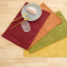 Tapetes de mesa Placemat Mat Mat Solid Color Scratch Profim