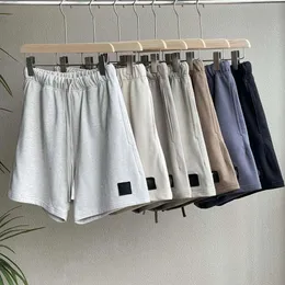 2024 Mäns version av Stone Loose Shorts Spring and Summer High Street Terry Classic Tide Sports Five-Point Pants British Designer Drawstring Island G668