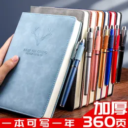 Set Cine Deer Head Book A5 Notebook Ultrathick Business Blocco