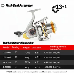 릴 금속 스풀 잉어 낚시 릴 릴 회전 100012000 최대 드래그 20kg molinete carretilha de pesca olta makaralar sea 릴