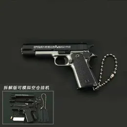 New 1:3 Alloy G34 TTI Pistol 1911 Mini Toy Gun Model Keychain Assemble Disassemble Jedi Survival Pistols Christmas Gift