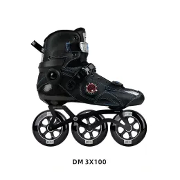 Skor Micro Delta Marathon 3WD 100/110/125mm, Froffessional Carbon Fiber Skate Shoes, Inline Marathons Competition Speed ​​Frame Wheels