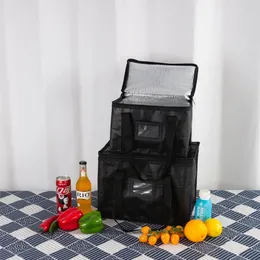 新しいホットポータブル冷蔵庫バッグ断熱バッグランチボックスサーマルクーラーバッグ折りたたみファッションピクニック旅行フードコンテナトートバッグボックス