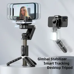 Gimbals Desktop Handop Gimbal Stabilizer Gimbal Fill Light Selfie Stick Tripode Wireless REMOTE Porta utilizzante Porta del telefono per il cellulare Nuovo