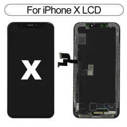 AAAA+ OLED för iPhone X XS LCD -skärm med 3D -pekskärm Digitizer Incell Display för iPhone XR XS Max LCD -reservdelar