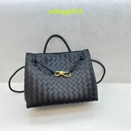 Bolsas de couro bottegveneta andiamo bamily de couro genuíno bolsa feminina de couro genuíno com corda de metal nicho de nicho de ombro único h tem logotipo hbarf8