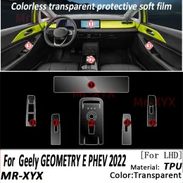 For Geely GEOMETRY E PHEV 2022 Car Interior Center console Transparent TPU Protective film Anti-scratc Repair