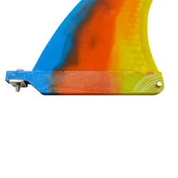 7 tum singel Fin Longboard Surf Quilhas Gradient Stand Up Paddel Center Fins Single Tab Quilhas för Long Board SUP -tillbehör