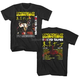 Scorpions Tokyo Cover Cover Art Men Men's T-Shirt Japanese Live Rock Band Tour Men Summer Summer Shirts tirt