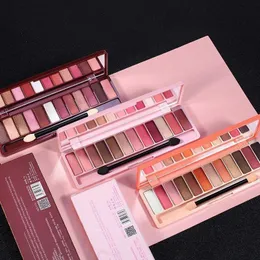 Lamera 12 Kolor cień do powiek Matte Ziemia Kolor Pumpkin Color Talerz Girl's Internet Celebrity Nude Makeup Pen dla początkujący 1111