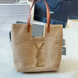 10a Rive Gauche Raffias 토트 디자이너 가방 여성 럭셔리 클러치 크로스 바디 크로그 크로스 쇼핑객 가방 여름 여행 어깨 가방 주간 짚 짜기 해변 가방