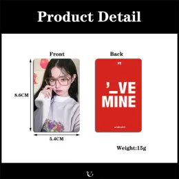 6pcs kpop ive - 1. EP I Mine SW Album Lomo Card Special Lucky Card Wonyoung Gläser runden Liz Rei Group Postcard Photo Card