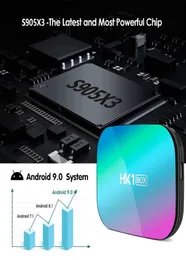 HK1 Amlogic S905x3 TV Kutusu Android 90 Akıllı 1000m 8K 128G ROM Dört Çekirdek 4G RAM 64G8465379