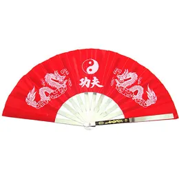 Arts Folding Fan Stainless Steel Tais Chi Fan Kung Fu Wushu Gym Show Decorate Fan Chinese Style Widely Used Kung Fu Fans