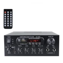 S KS33BT HIFI Amplifier 2x450W Bluetooth Stereo LED Audio Amplifier USB Card Aux FM Radio Amplificador